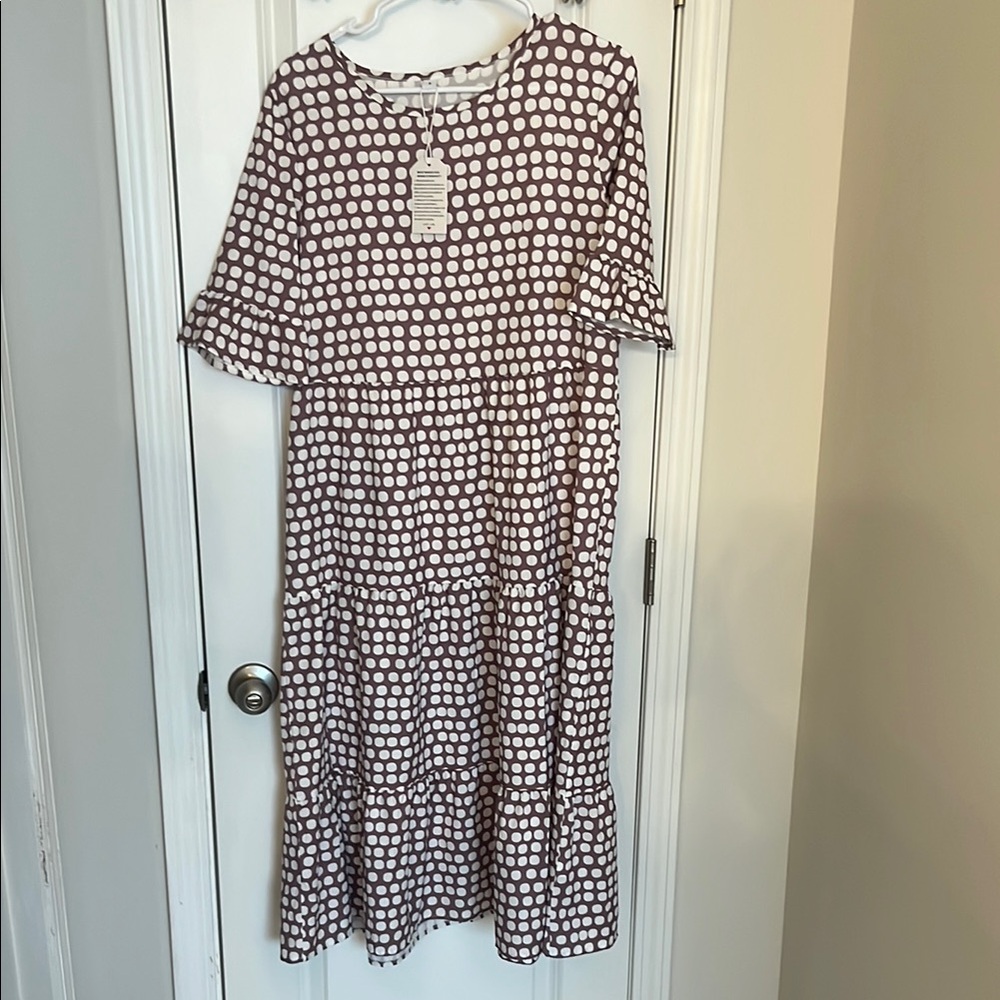 Polka Dot Midi Dress